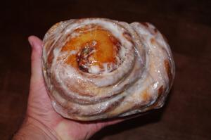 Hilltop Restaurant (L'Anse , MI) Sticky Bun - half the size of a loaf of bread and dee-licious!
