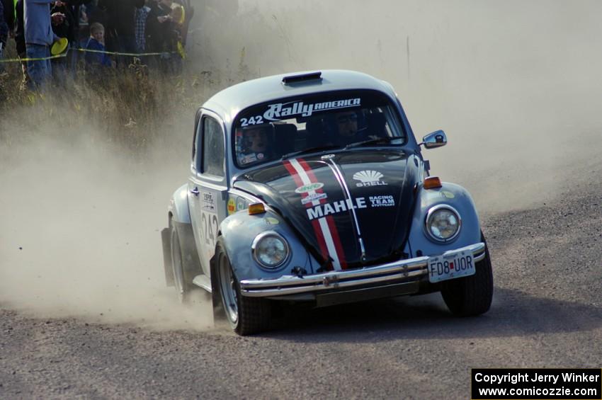 Mark Huebbe / John Huebbe in their VW Beetle on SS1 (Green Acres I)