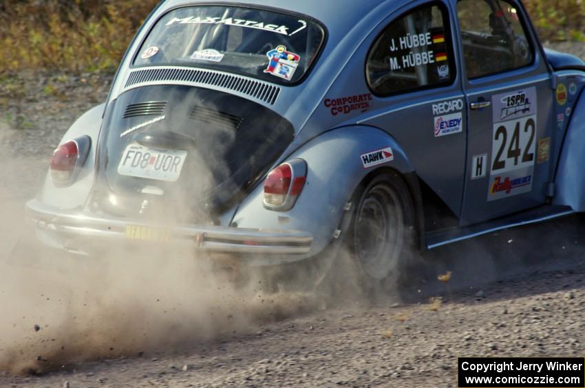 Mark Huebbe / John Huebbe in their VW Beetle on SS1 (Green Acres I)