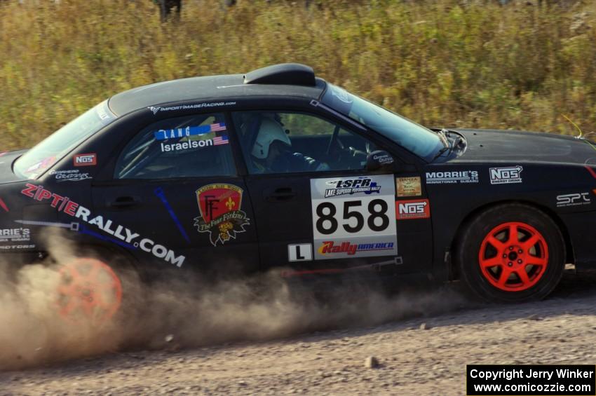 Anthony Israelson / Jesse Lang in their Subaru Impreza on SS1 (Green Acres I)