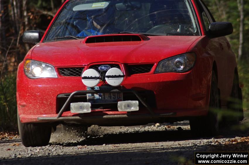 Erick Nelson drove his Subaru WRX as one of the car 0's for the event.