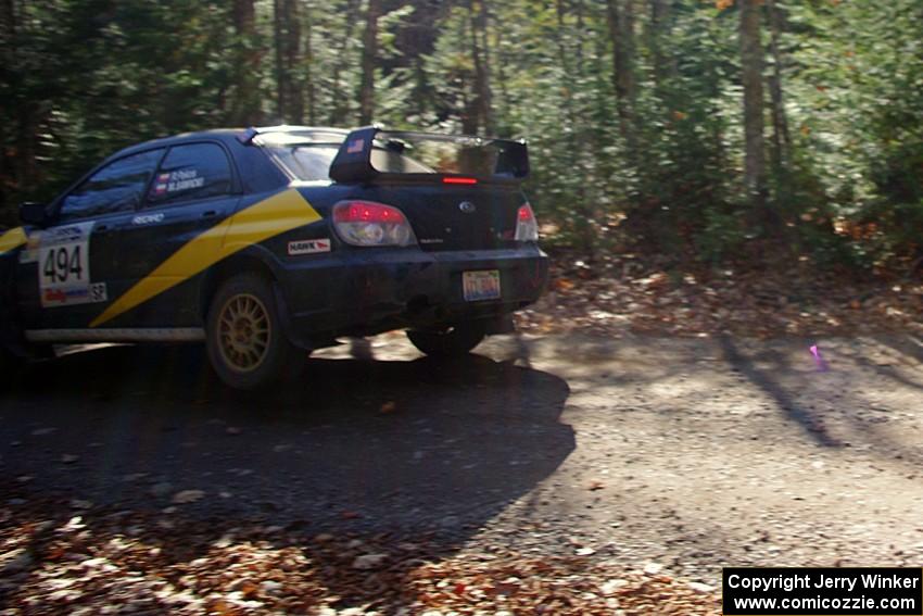 Roman Pakos / Maciej Sawicki in their Subaru WRX STi on SS3 (Herman I)