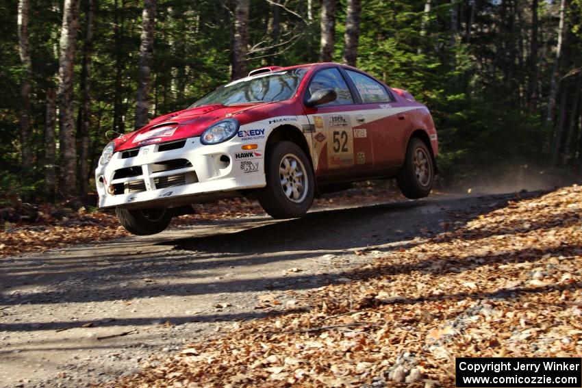 Doug Shepherd / Karen Wagner in their Dodge SRT-4 on SS3 (Herman I)