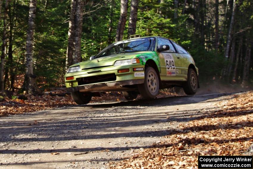 Cody Crane / Billy Irvin in their Honda CRX on SS3 (Herman I)