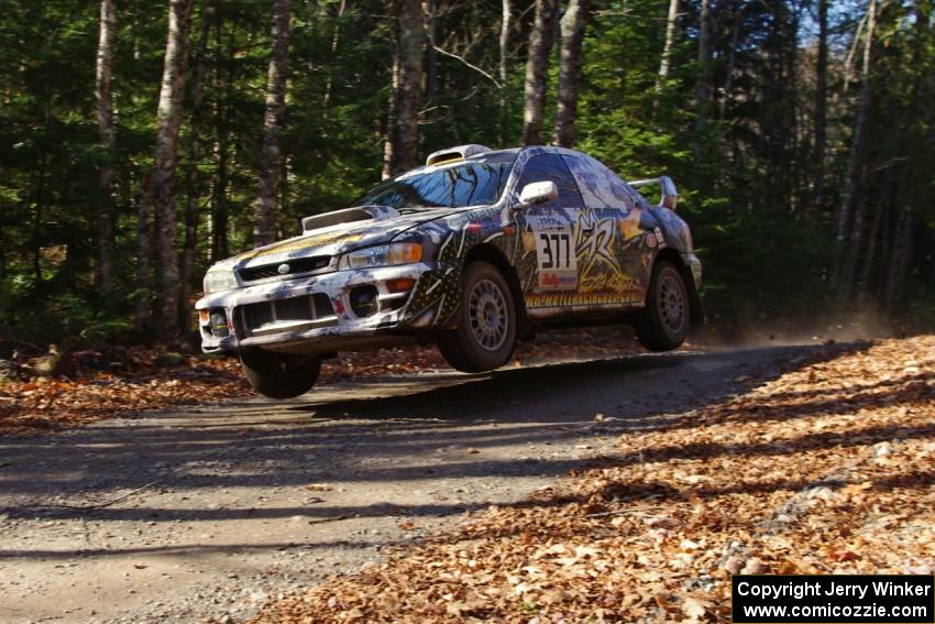 Mason Moyle / Gary Barton in their Subaru Impreza on SS3 (Herman I)