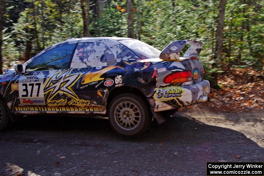 Mason Moyle / Gary Barton in their Subaru Impreza on SS3 (Herman I)