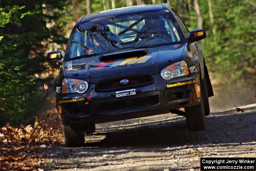 David Allan / John Atsma in their Subaru WRX on SS3 (Herman I)