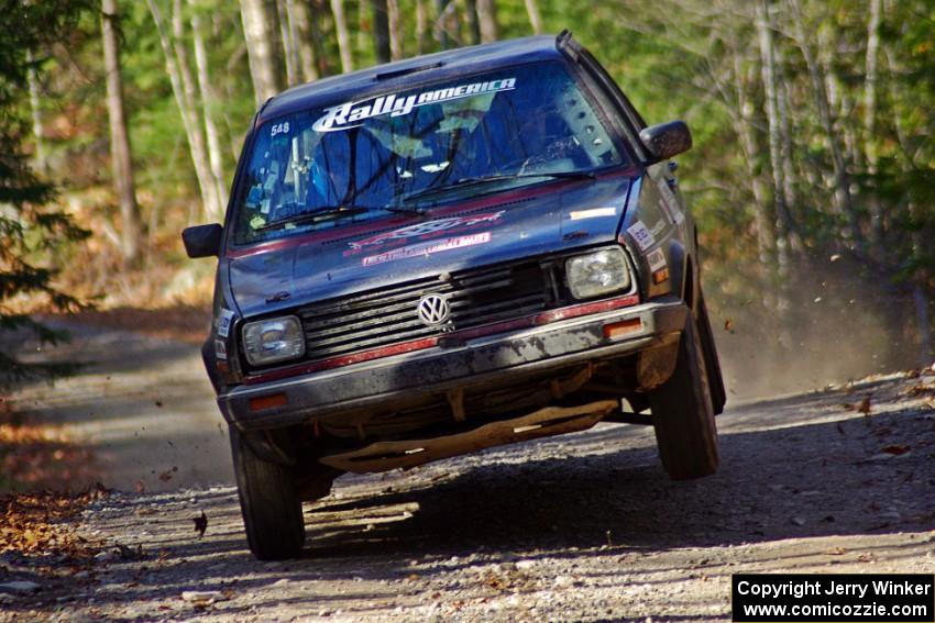 Matt Bushore / Andy Bushore in their VW Jetta on SS3 (Herman I)