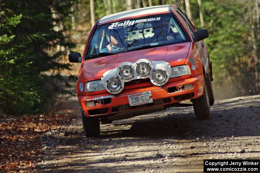 Mike Merbach / Ben Slocum in their VW Jetta on SS3 (Herman I)