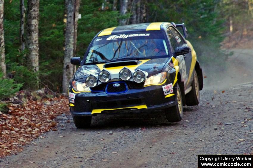 Roman Pakos / Maciej Sawicki in their Subaru WRX STi on SS5 (Herman II)