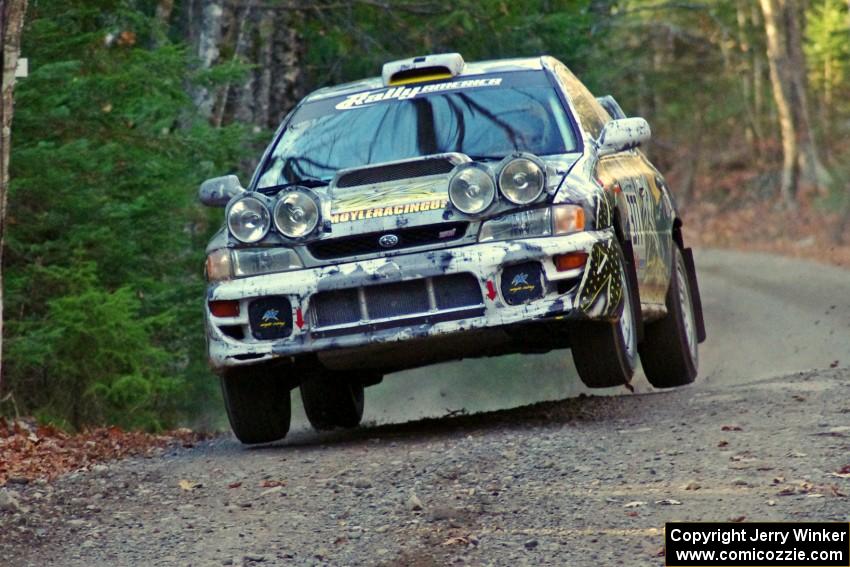 Mason Moyle / Gary Barton in their Subaru Impreza on SS5 (Herman II)