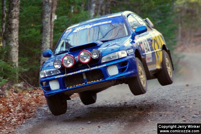 Piotr Fetela / Ray Vambuts in their Subaru Impreza STi on SS5 (Herman II)