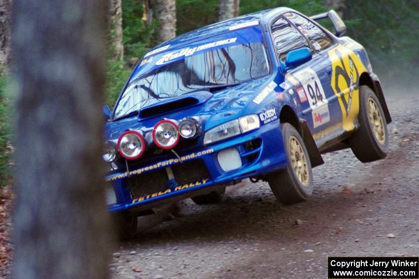 Piotr Fetela / Ray Vambuts in their Subaru Impreza STi on SS5 (Herman II)