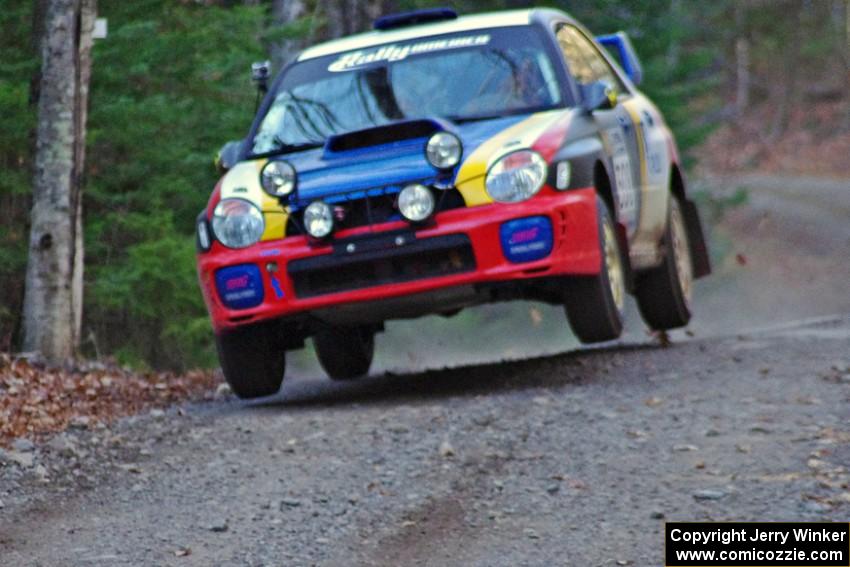 Janusz Topor / Michal Kaminski in their Subaru WRX STi on SS5 (Herman II)