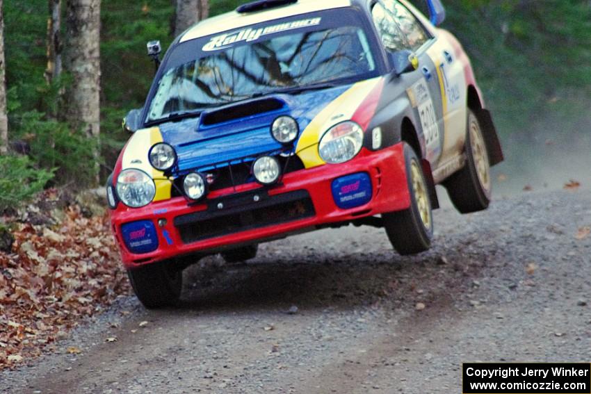 Janusz Topor / Michal Kaminski in their Subaru WRX STi on SS5 (Herman II)