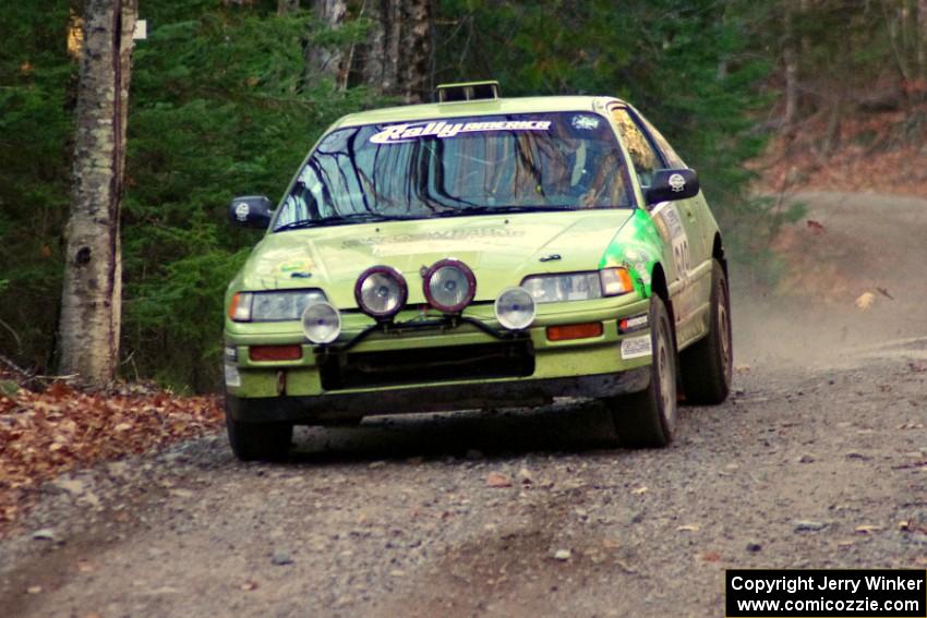 Cody Crane / Billy Irvin in their Honda CRX on SS5 (Herman II)