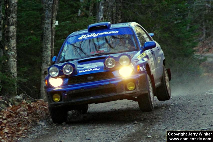 Dick Rockrohr / Dan Rockrohr in their Subaru WRX on SS5 (Herman II)