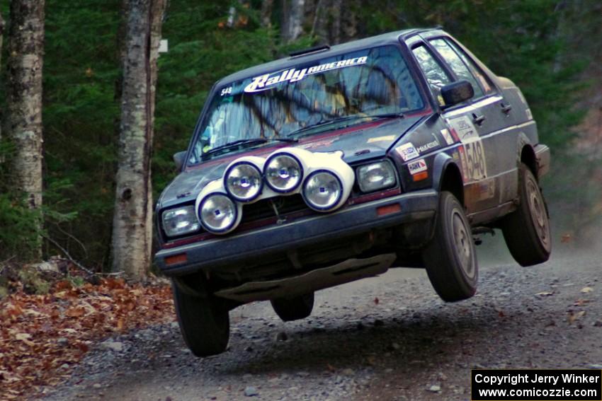 Matt Bushore / Andy Bushore in their VW Jetta on SS5 (Herman II)