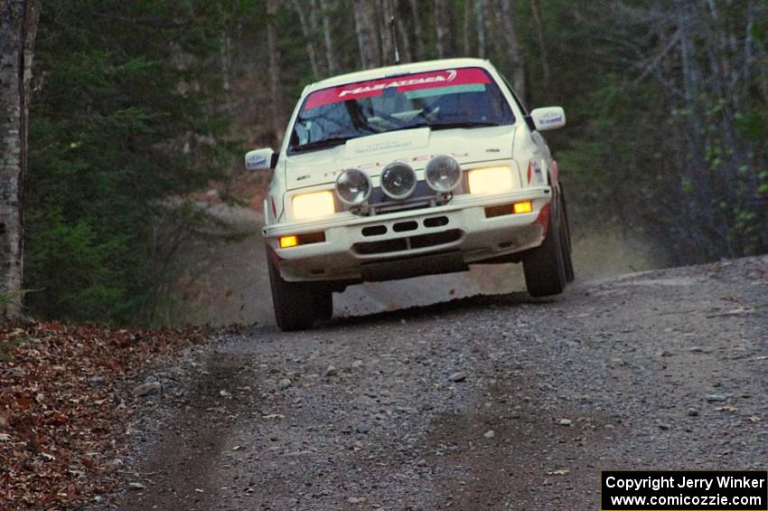 Colin McCleery / Jimmy Brandt in their Ford Merkur XR4Ti on SS5 (Herman II)