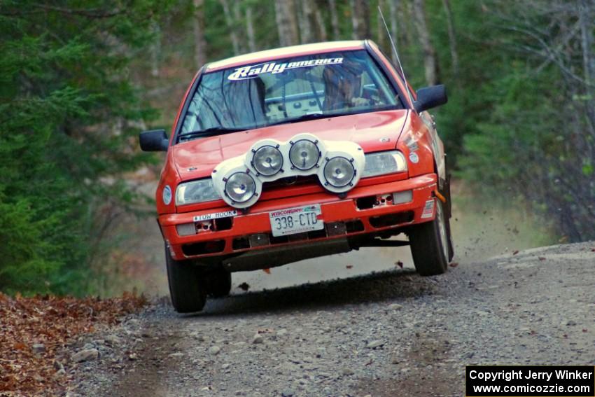 Mike Merbach / Ben Slocum in their VW Jetta on SS5 (Herman II)