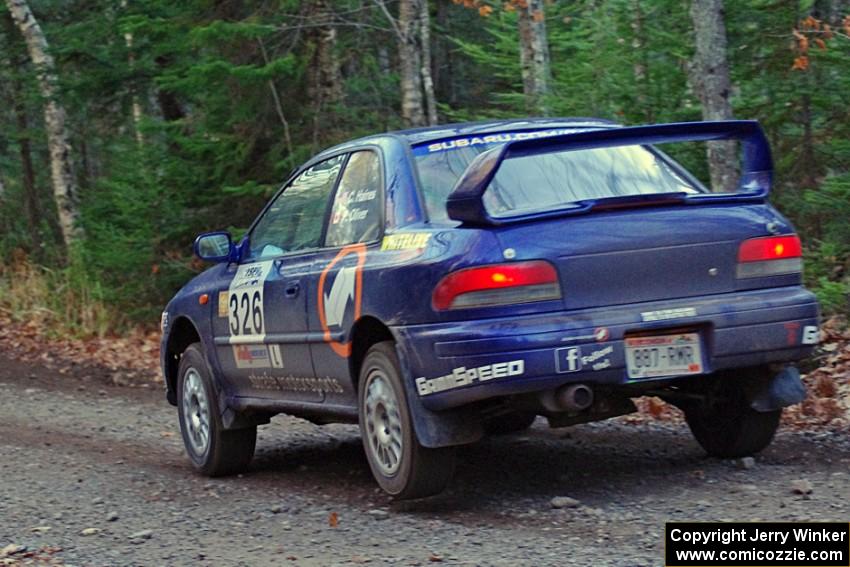 Chad Haines / Paul Oliver in their Subaru Impreza 2.5RS on SS5 (Herman II)