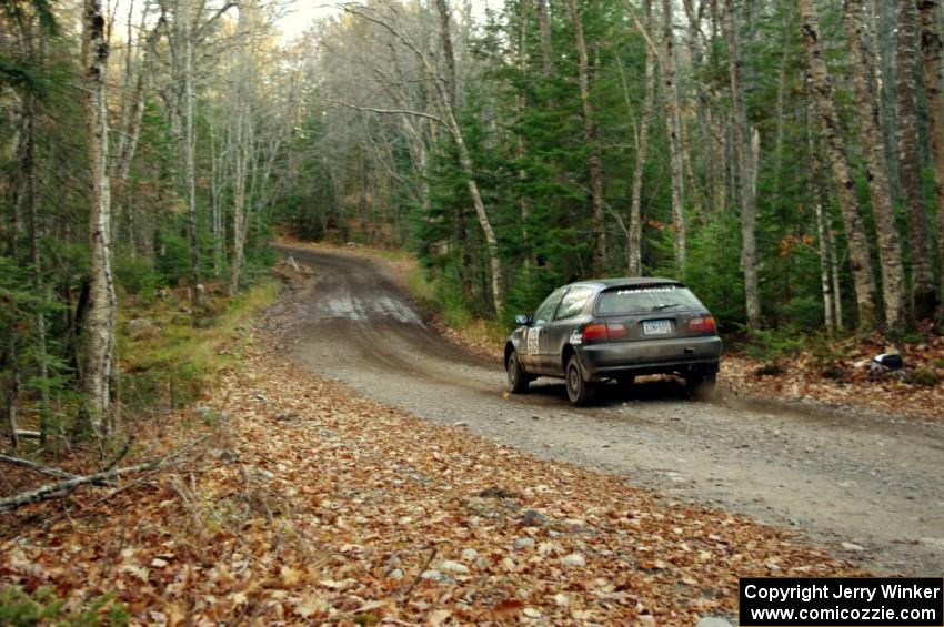 Silas Himes / Matt Himes in their Honda Civic on SS5 (Herman II)