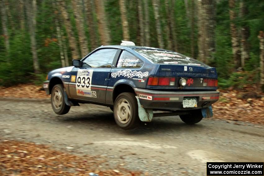 Chris O'Driscoll / Lori O'Driscoll in their Honda CRX on SS5 (Herman II)