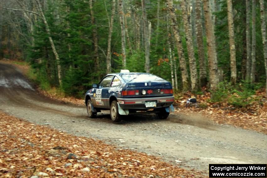 Chris O'Driscoll / Lori O'Driscoll in their Honda CRX on SS5 (Herman II)