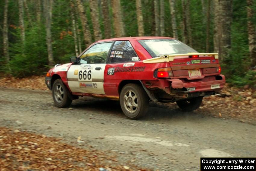 Paul Donlin / Billy Mann in their Ford Escort on SS5 (Herman II)