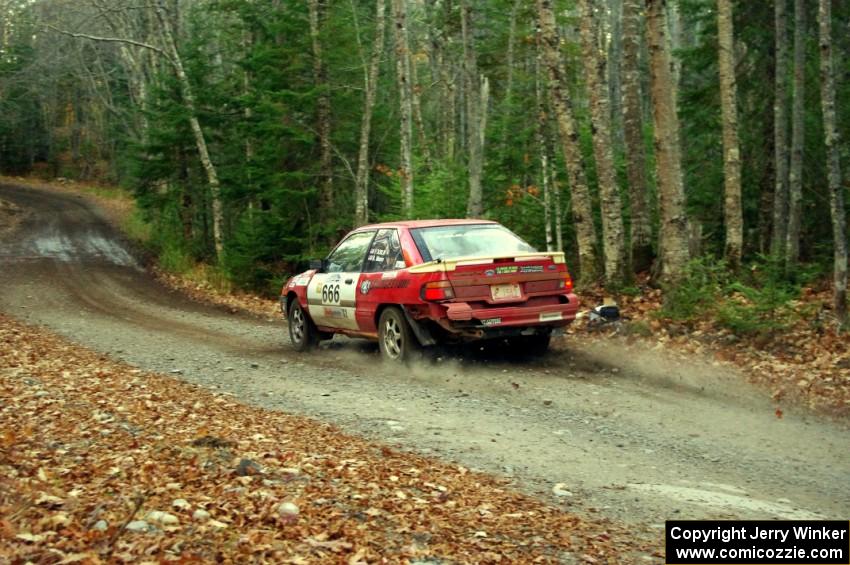 Paul Donlin / Billy Mann in their Ford Escort on SS5 (Herman II)