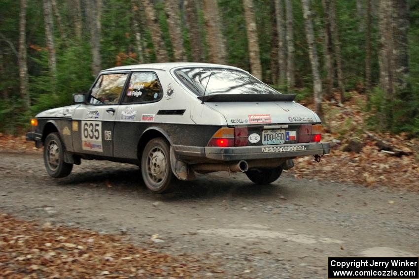 Curt Faigle / Rob Wright in their SAAB 900 Turbo on SS5 (Herman II)