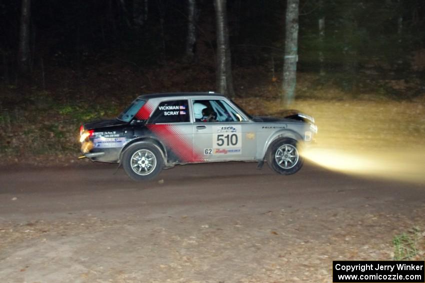 Jim Scray / Colin Vickman	in their Datsun 510 on SS8 (Bob Lake)