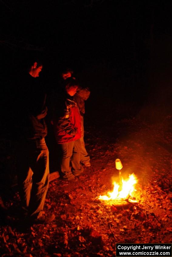 Marshals around a campfire on SS8 (Bob Lake)