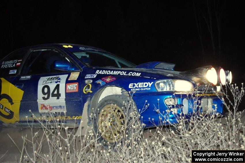 Piotr Fetela / Ray Vambuts in their Subaru Impreza STi on SS10 (Far Point II)