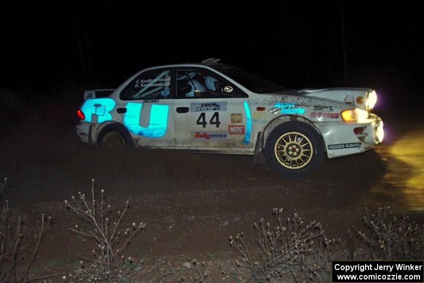 Henry Krolikowski / Cindy Krolikowski in their Subaru Impreza on SS10 (Far Point II)