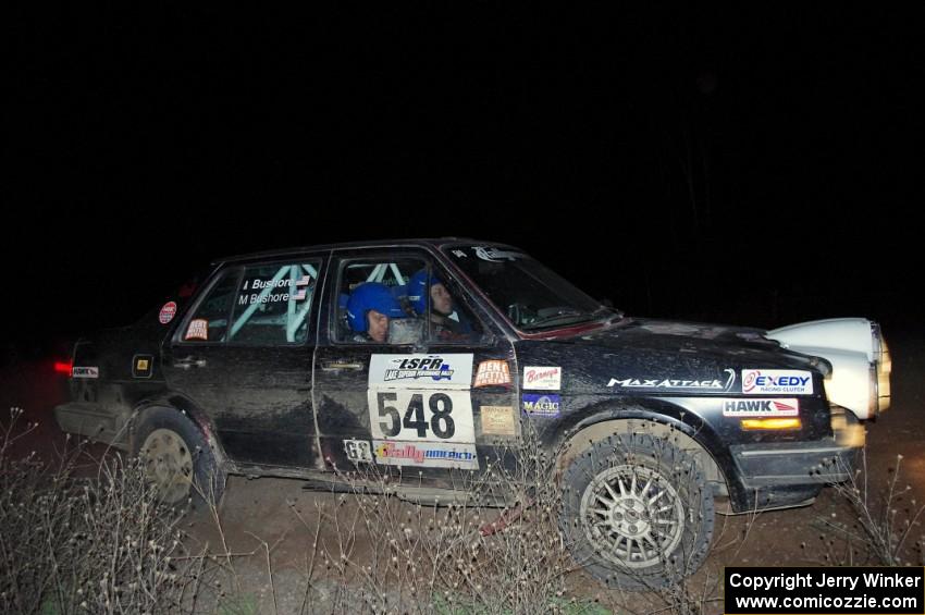 Matt Bushore / Andy Bushore in their VW Jetta on SS10 (Far Point II)