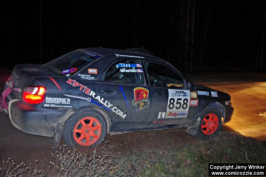 Anthony Israelson / Jesse Lang in their Subaru Impreza on SS10 (Far Point II)