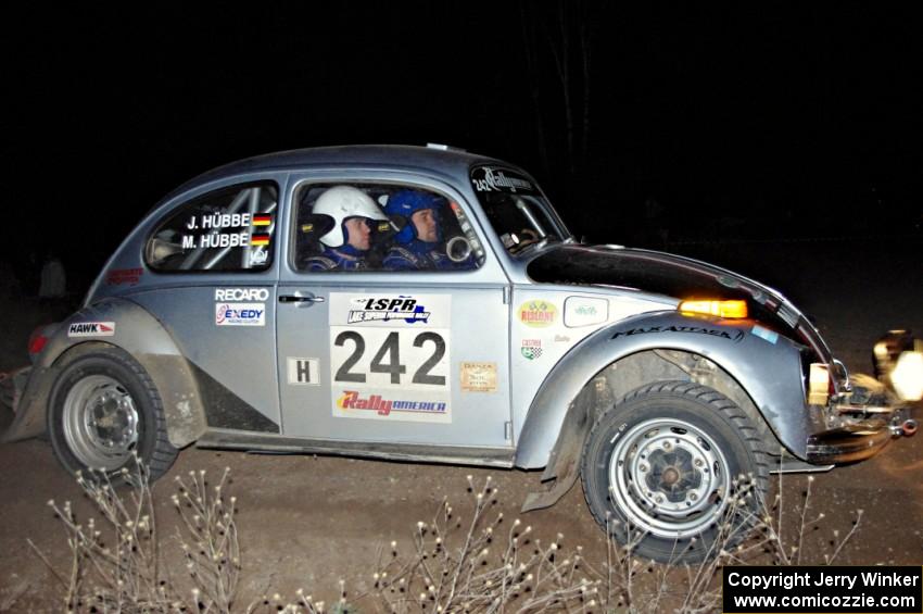 Mark Huebbe / John Huebbe in their VW Beetle on SS10 (Far Point II)