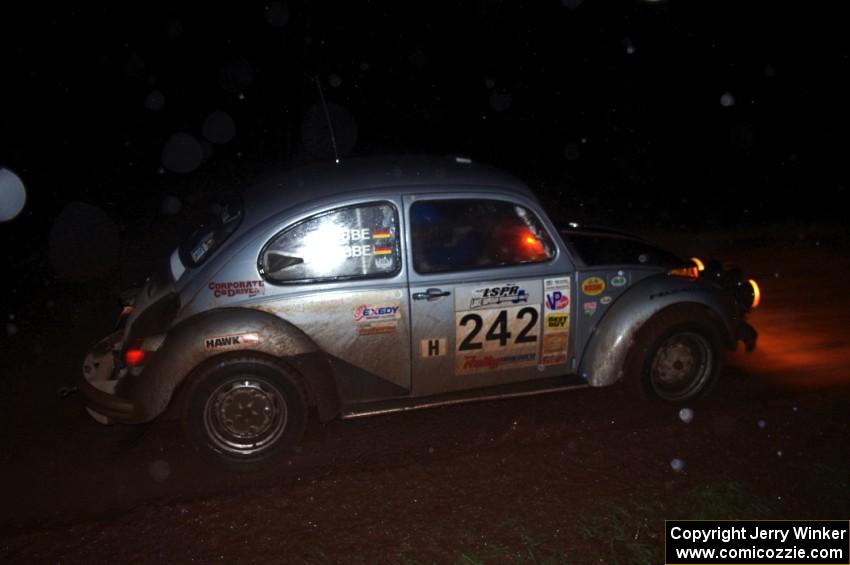 Mark Huebbe / John Huebbe in their VW Beetle on SS9 (Bob Lake 2)