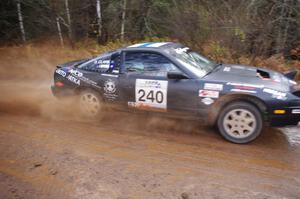 Ian Seppanen / Dexter Clark in their Nissan 240SX near the finish of SS10 (Menge Creek 1)