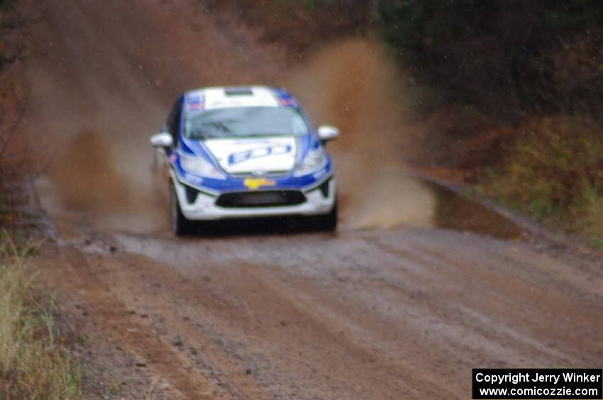 Dillon Van Way / Jake Blattner Ford Fiesta near the finish of SS10 (Menge Creek 1)