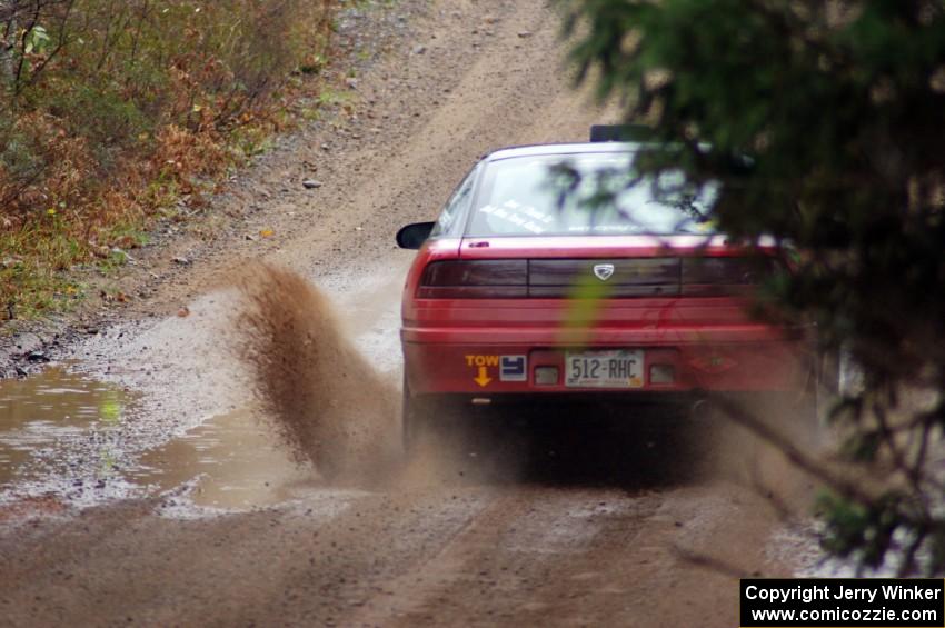 Erik Hill / Oliver Cooper in their Eagle Talon near the finish of SS10 (Menge Creek 1)