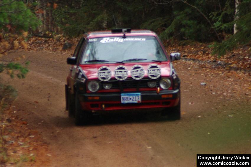 John Kimmes / Greg Smith in their VW GTI on SS10 (Menge Creek 1)