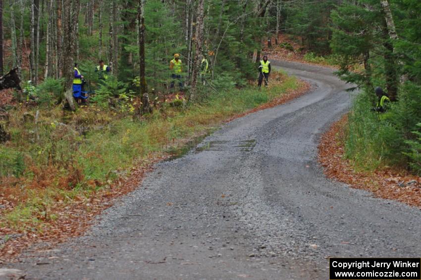 Media gathered at the jump on SS13 (Herman 1)