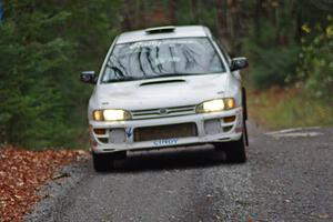 Henry Krolikowski / Cindy Krolikowski in their Subaru Impreza on SS13 (Herman 1)