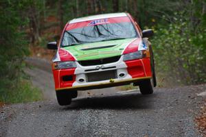 Arkadiusz Gruszka / Lukasz Wronski Mitsubishi Lancer Evo 9 on SS13 (Herman 1)