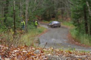 Chad Haines / Paul Oliver in their Subaru Impreza 2.5RS on SS13 (Herman 1)