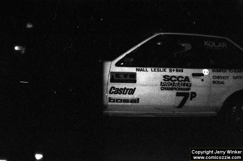 Niall Leslie / Trish Sparrow Toyota Corolla came down from Canada and took seventh overall, 2nd in Production.