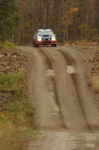 Janusz Topor / Michal Kaminski in their Subaru WRX STi on SS16 (Arvon Tower 2)