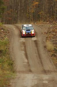 Janusz Topor / Michal Kaminski in their Subaru WRX STi on SS16 (Arvon Tower 2)